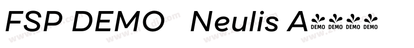 FSP DEMO   Neulis A字体转换